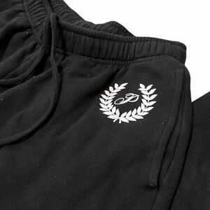 Black PINK Sweatpants with White Logo